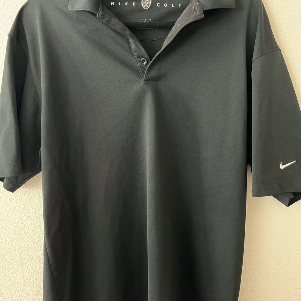 Nike Golf Black Performance Polo Shirt Classic Design